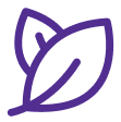 Two leaves representing natural results