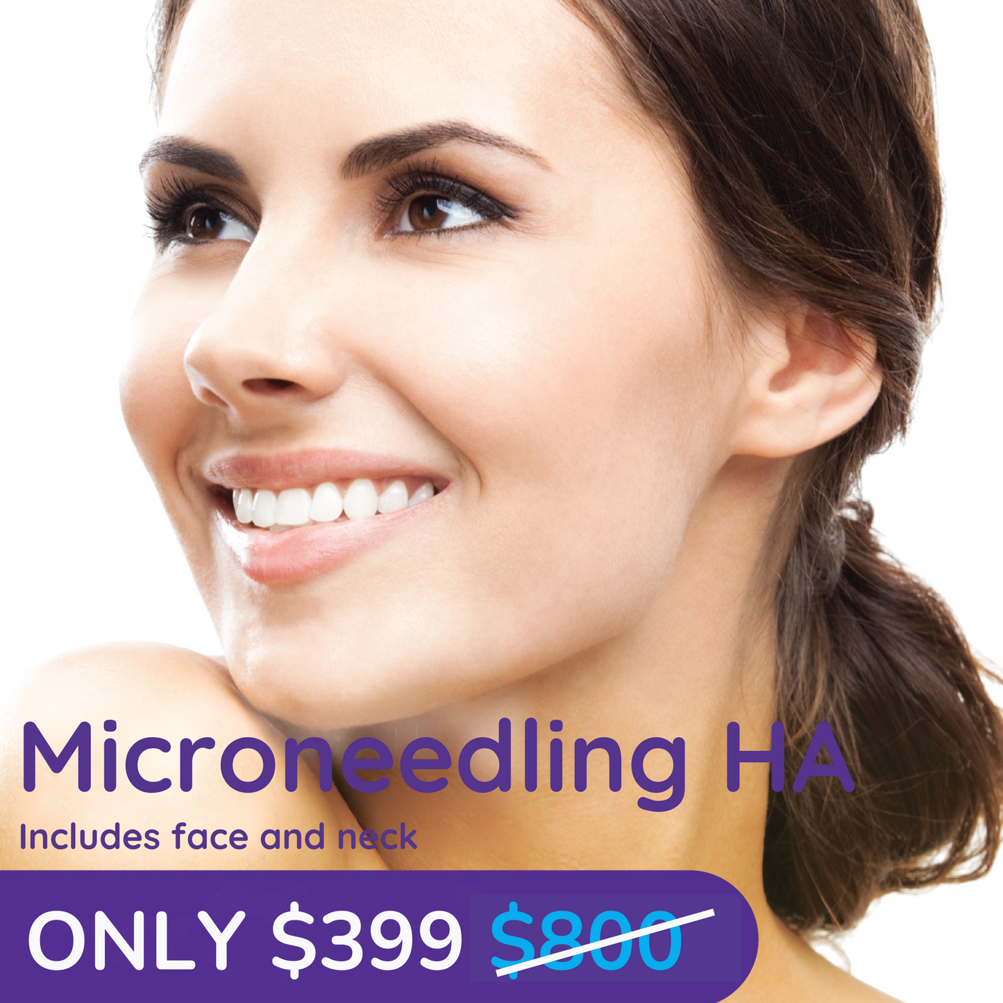 Microneedling with HA Face and Neck
